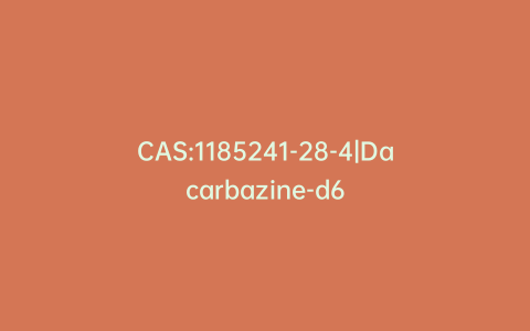 CAS:1185241-28-4|Dacarbazine-d6