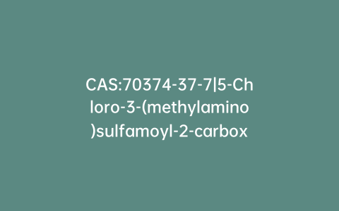 CAS:70374-37-7|5-Chloro-3-(methylamino)sulfamoyl-2-carboxylic Acid Methyl Ester