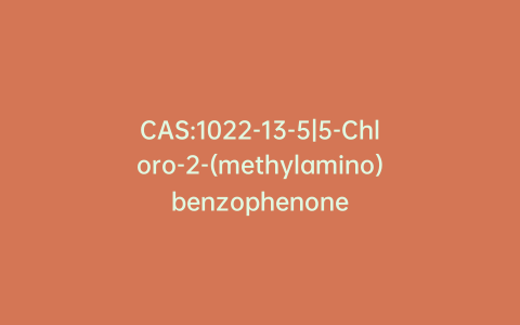 CAS:1022-13-5|5-Chloro-2-(methylamino)benzophenone