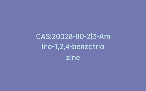 CAS:20028-80-2|3-Amino-1,2,4-benzotriazine