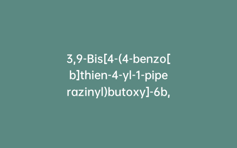 3,9-Bis[4-(4-benzo[b]thien-4-yl-1-piperazinyl)butoxy]-6b,11,12a,12b-tetrahydro- cyclobuta[1,2-c:3,4-c’]diquinoline-6,12(5H,6aH)-dione