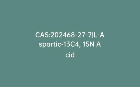 CAS:202468-27-7|L-Aspartic-13C4, 15N Acid