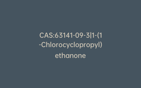 CAS:63141-09-3|1-(1-Chlorocyclopropyl)ethanone