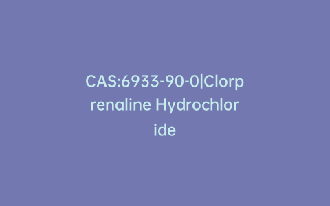 CAS:6933-90-0|Clorprenaline Hydrochloride