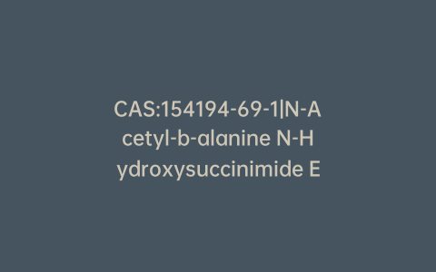 CAS:154194-69-1|N-Acetyl-b-alanine N-Hydroxysuccinimide Ester