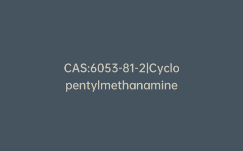 CAS:6053-81-2|Cyclopentylmethanamine