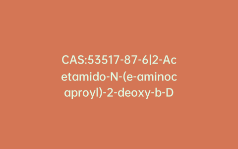 CAS:53517-87-6|2-Acetamido-N-(e-aminocaproyl)-2-deoxy-b-D-glucopyranosylamine