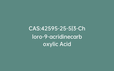 CAS:42595-25-5|3-Chloro-9-acridinecarboxylic Acid