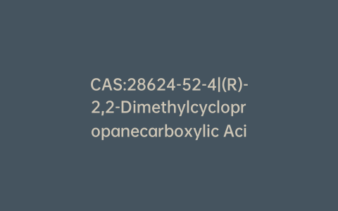 CAS:28624-52-4|(R)-2,2-Dimethylcyclopropanecarboxylic Acid