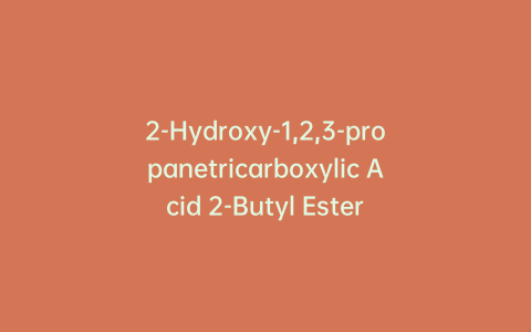 2-Hydroxy-1,2,3-propanetricarboxylic Acid 2-Butyl Ester