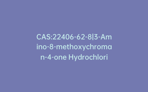 CAS:22406-62-8|3-Amino-8-methoxychroman-4-one Hydrochloride