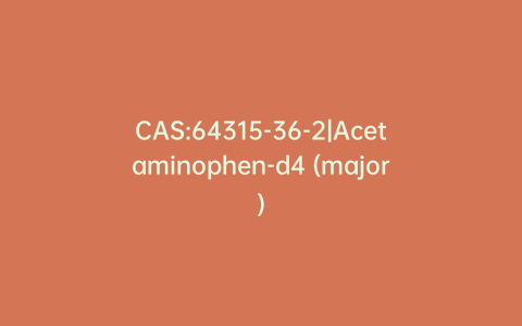 CAS:64315-36-2|Acetaminophen-d4 (major)