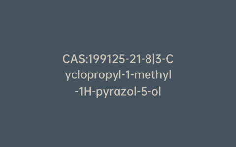 CAS:199125-21-8|3-Cyclopropyl-1-methyl-1H-pyrazol-5-ol