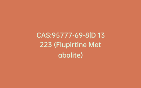 CAS:95777-69-8|D 13223 (Flupirtine Metabolite)
