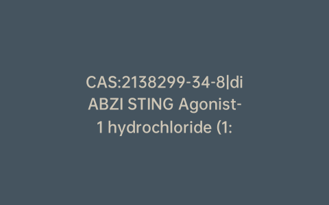 CAS:2138299-34-8|diABZI STING Agonist-1 hydrochloride (1:3)