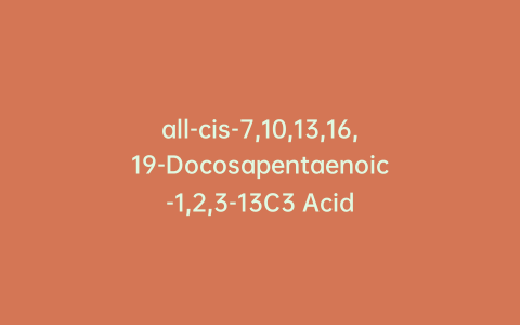 all-cis-7,10,13,16,19-Docosapentaenoic-1,2,3-13C3 Acid