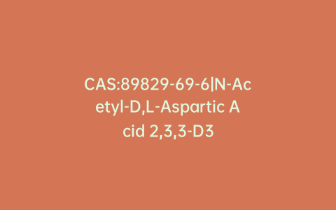 CAS:89829-69-6|N-Acetyl-D,L-Aspartic Acid 2,3,3-D3