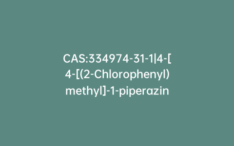 CAS:334974-31-1|4-[4-[(2-Chlorophenyl)methyl]-1-piperazinyl]-1H-indole