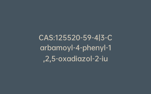 CAS:125520-59-4|3-Carbamoyl-4-phenyl-1,2,5-oxadiazol-2-ium-2-olate