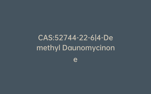 CAS:52744-22-6|4-Demethyl Daunomycinone