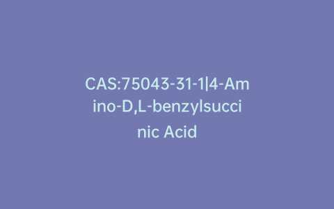 CAS:75043-31-1|4-Amino-D,L-benzylsuccinic Acid
