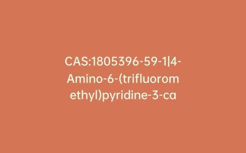 CAS:1805396-59-1|4-Amino-6-(trifluoromethyl)pyridine-3-carbonitrile