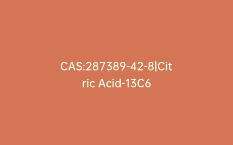 CAS:287389-42-8|Citric Acid-13C6