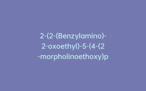 2-(2-(Benzylamino)-2-oxoethyl)-5-(4-(2-morpholinoethoxy)phenyl)pyridine 1-oxide