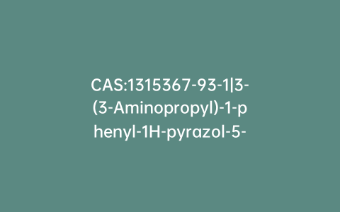 CAS:1315367-93-1|3-(3-Aminopropyl)-1-phenyl-1H-pyrazol-5-amine Dihydrochloride