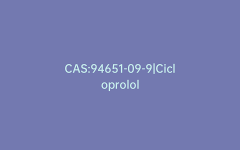 CAS:94651-09-9|Cicloprolol