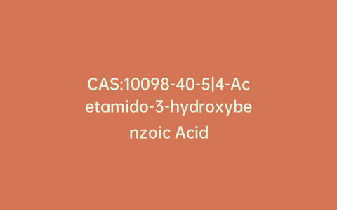 CAS:10098-40-5|4-Acetamido-3-hydroxybenzoic Acid