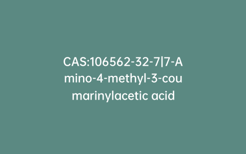 CAS:106562-32-7|7-Amino-4-methyl-3-coumarinylacetic acid