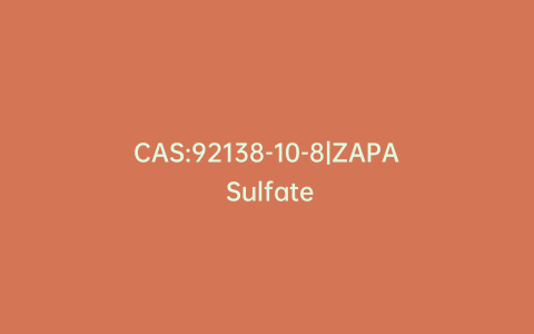 CAS:92138-10-8|ZAPA Sulfate
