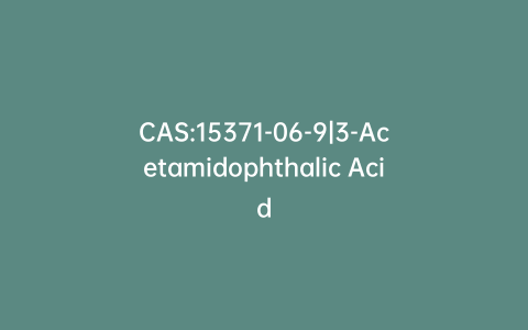 CAS:15371-06-9|3-Acetamidophthalic Acid
