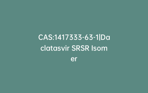 CAS:1417333-63-1|Daclatasvir SRSR Isomer