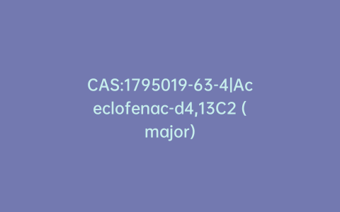 CAS:1795019-63-4|Aceclofenac-d4,13C2 (major)