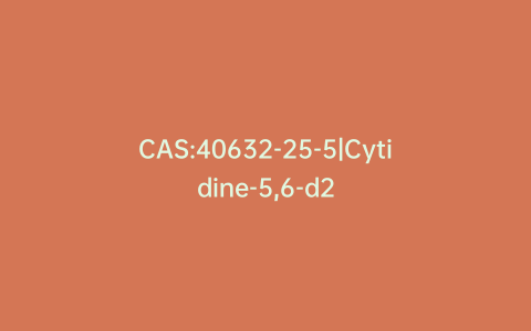 CAS:40632-25-5|Cytidine-5,6-d2