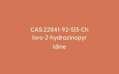 CAS:22841-92-5|3-Chloro-2-hydrazinopyridine
