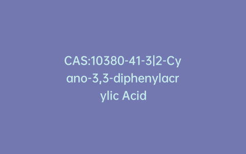 CAS:10380-41-3|2-Cyano-3,3-diphenylacrylic Acid