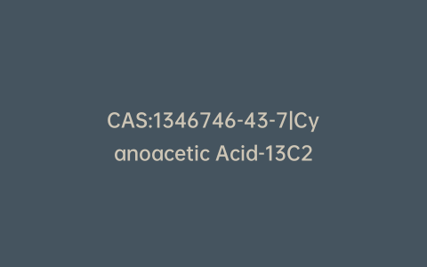 CAS:1346746-43-7|Cyanoacetic Acid-13C2