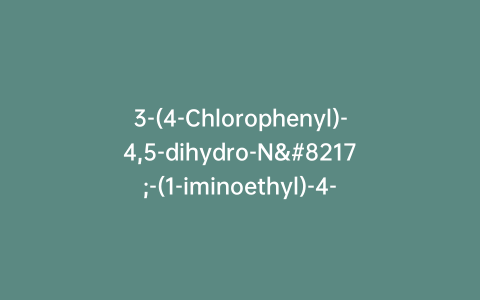 3-(4-Chlorophenyl)-4,5-dihydro-N’-(1-iminoethyl)-4-phenyl-N-[[4-(trifluoromethyl)phenyl]sulfonyl]-1H-pyrazole-1-carboximidamide-d7