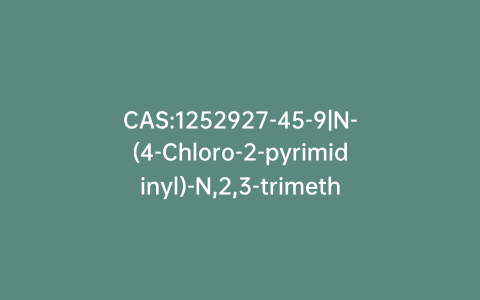 CAS:1252927-45-9|N-(4-Chloro-2-pyrimidinyl)-N,2,3-trimethyl-2H-indazol-6-amine