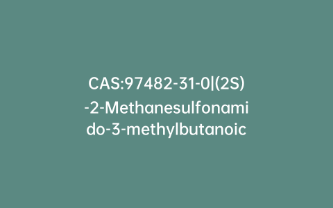 CAS:97482-31-0|(2S)-2-Methanesulfonamido-3-methylbutanoic Acid