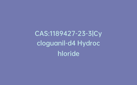 CAS:1189427-23-3|Cycloguanil-d4 Hydrochloride