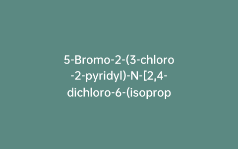 5-Bromo-2-(3-chloro-2-pyridyl)-N-[2,4-dichloro-6-(isopropylcarbamothioyl)phenyl]pyrazole-3-carboxamide