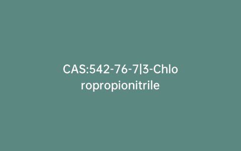 CAS:542-76-7|3-Chloropropionitrile
