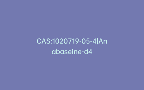 CAS:1020719-05-4|Anabaseine-d4