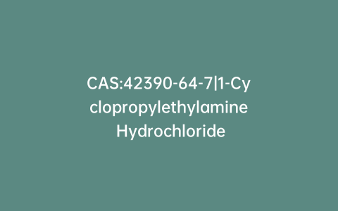 CAS:42390-64-7|1-Cyclopropylethylamine Hydrochloride