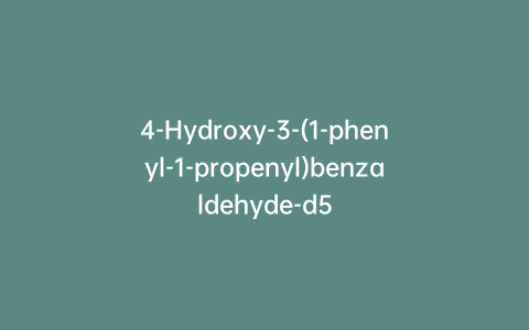 4-Hydroxy-3-(1-phenyl-1-propenyl)benzaldehyde-d5