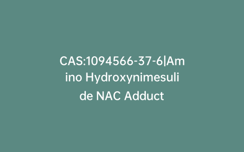 CAS:1094566-37-6|Amino Hydroxynimesulide NAC Adduct